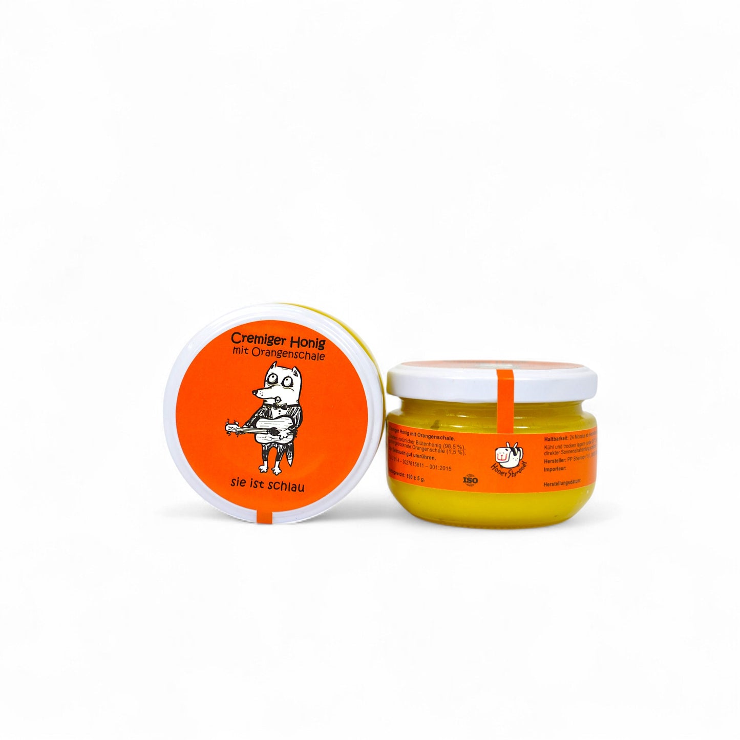 Cremiger Honig mit Orangenschale