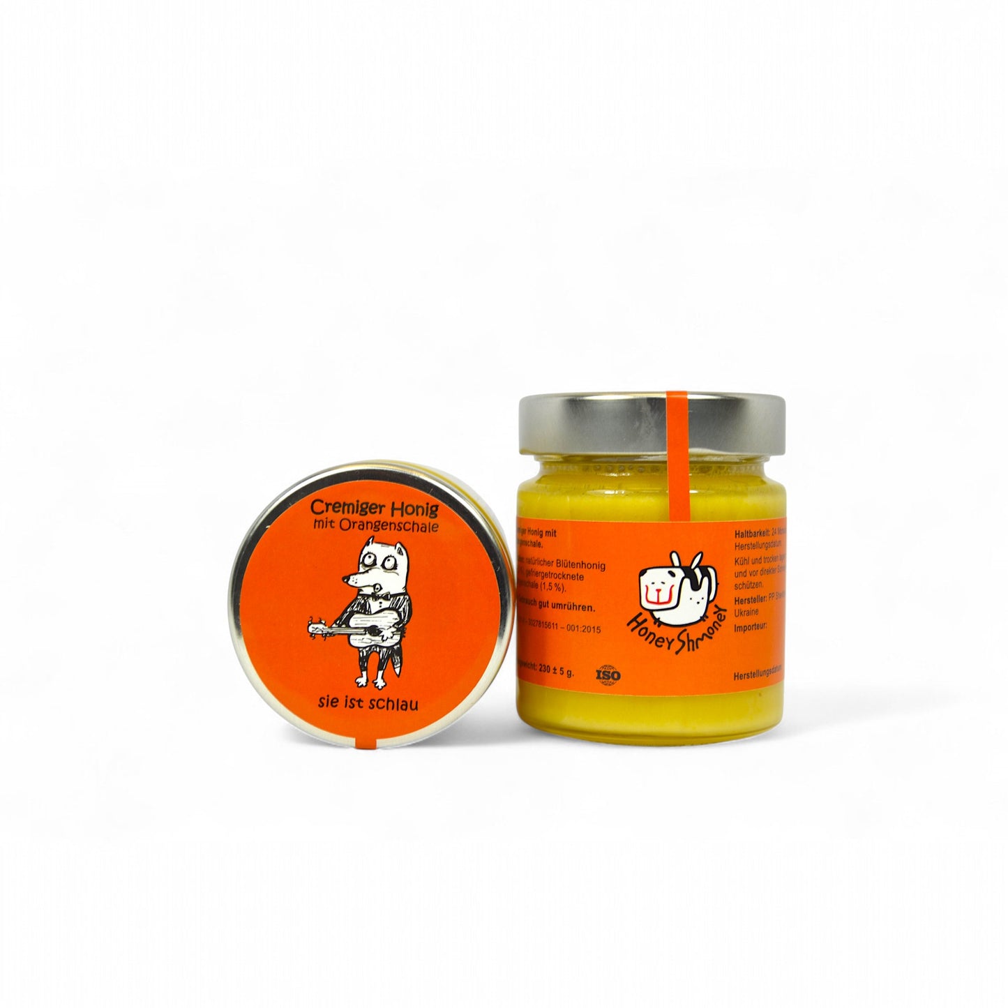 Cremiger Honig mit Orangenschale