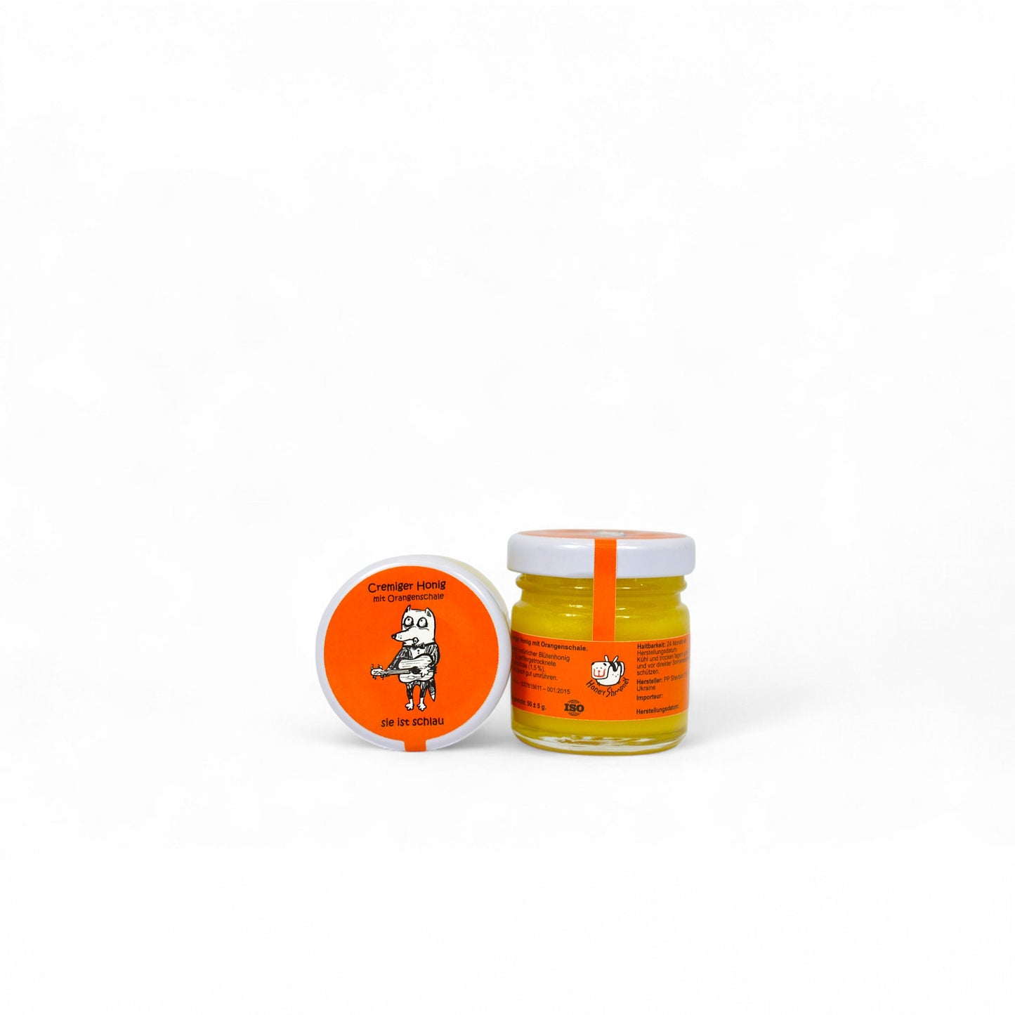 Cremiger Honig mit Orangenschale