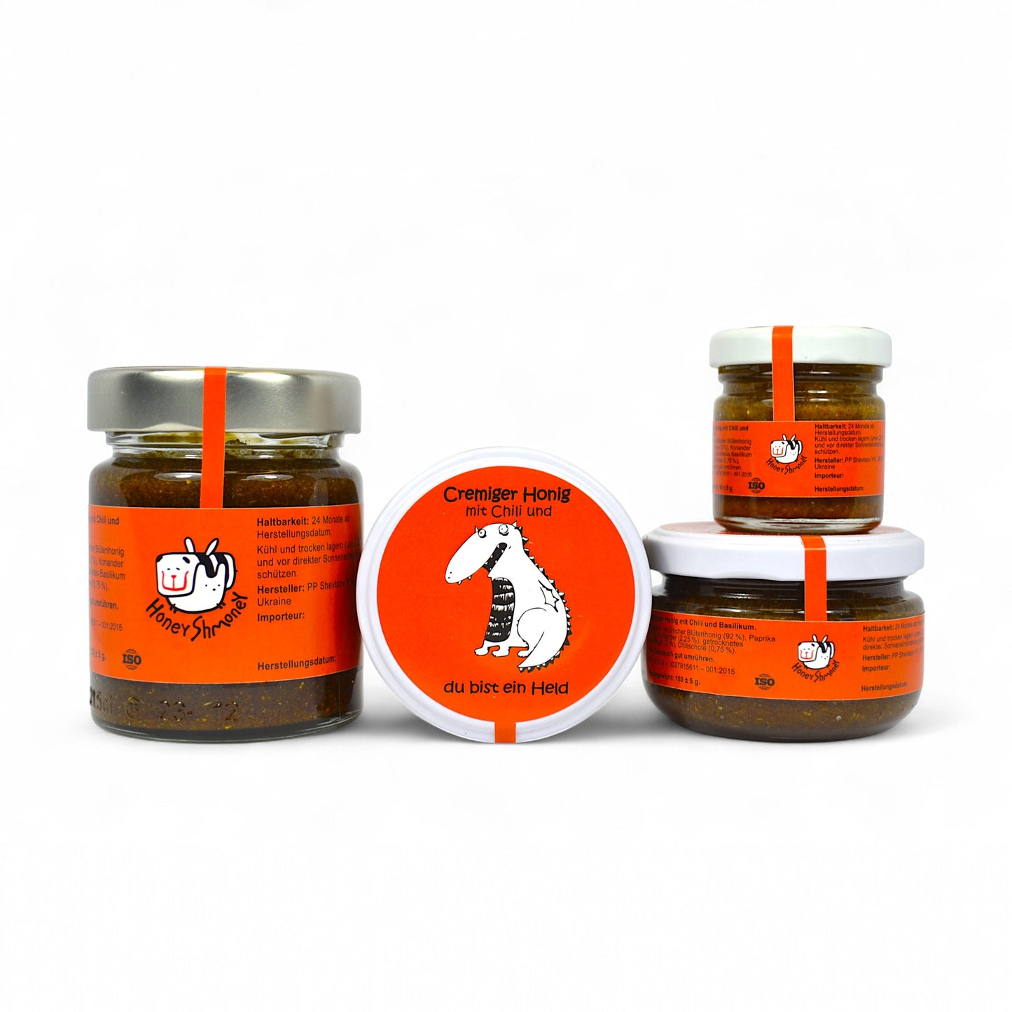 Cremiger Honig mit Chili und Basilikum
