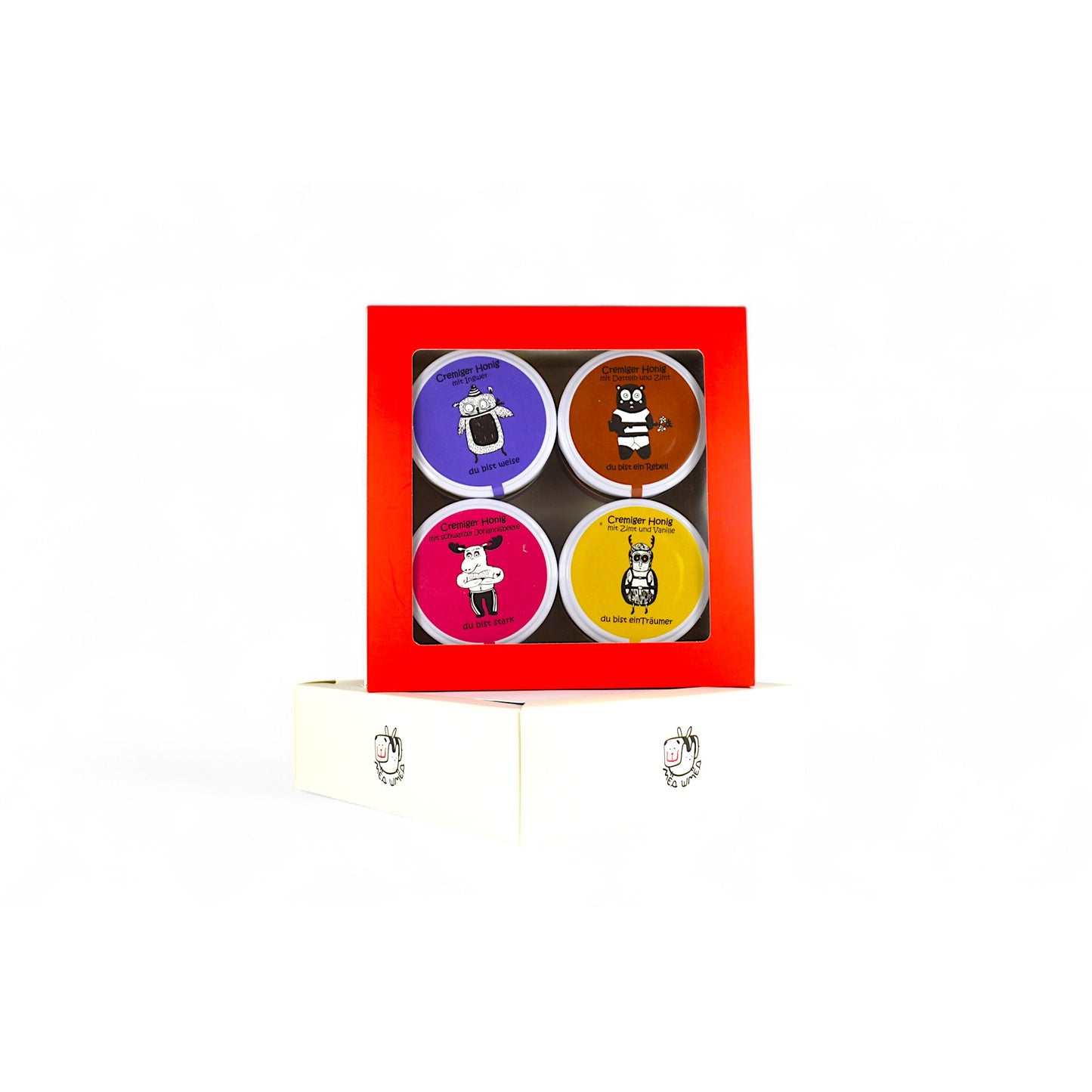 Set mit 4 Gläsern à 150 g