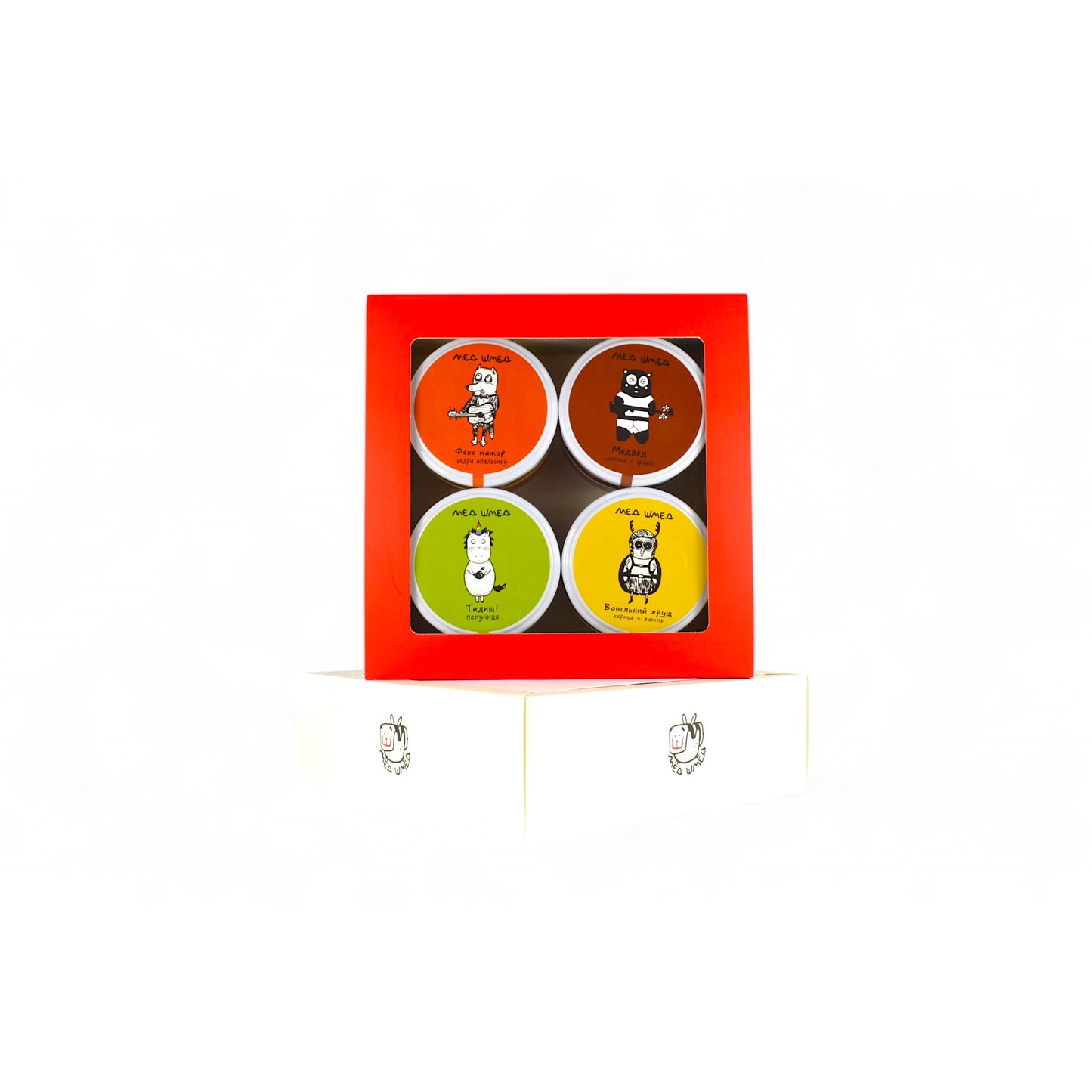Set mit 4 Gläsern à 150 g