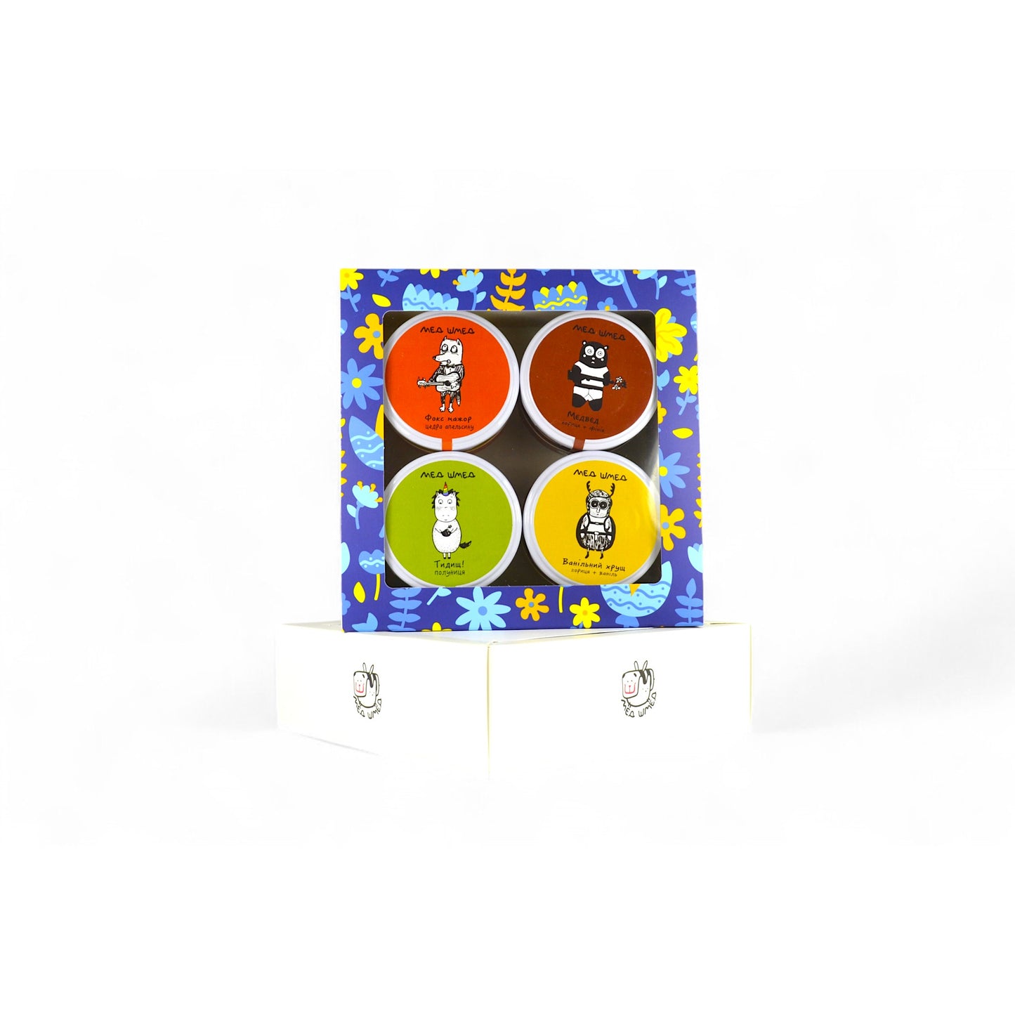 Set mit 4 Gläsern à 150 g