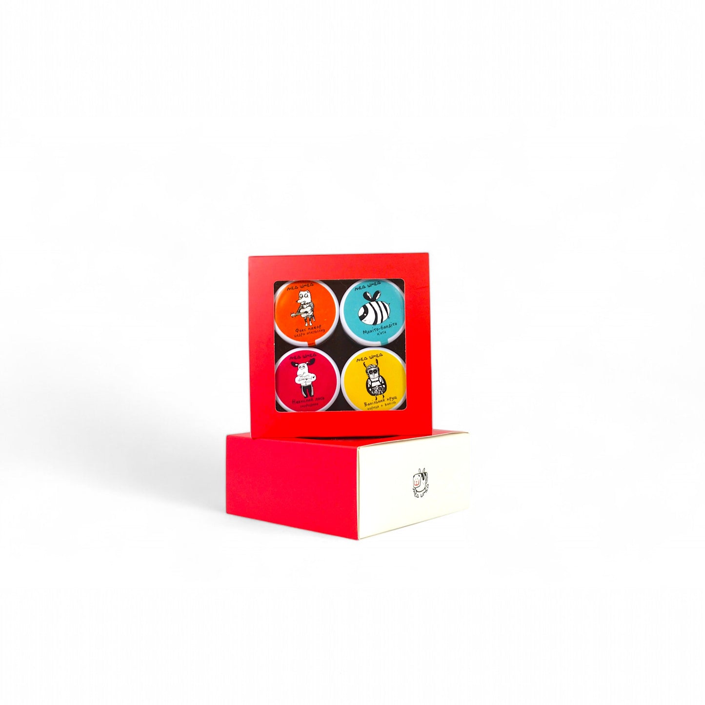 A set of 4x50 gr. jar