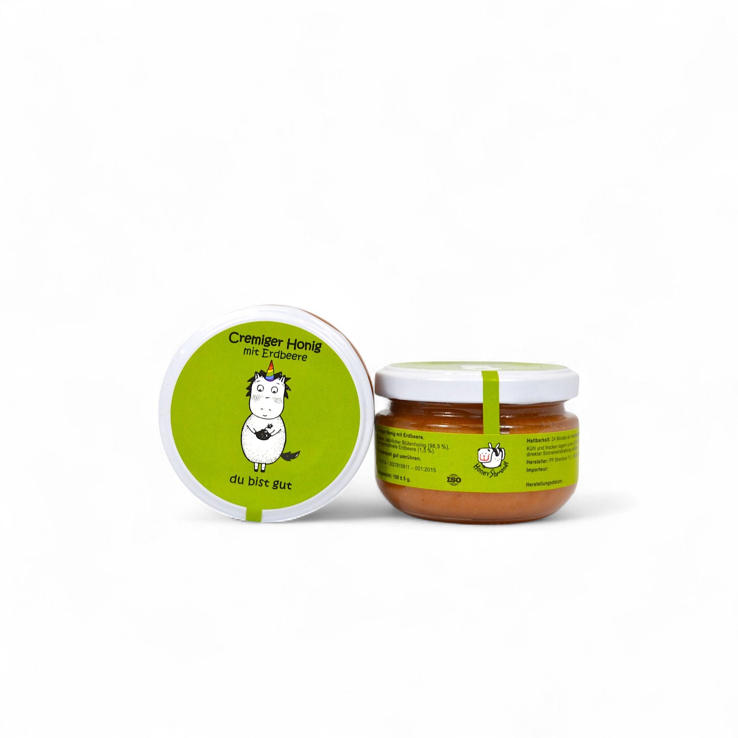 Cremiger Honig mit Erdbeere