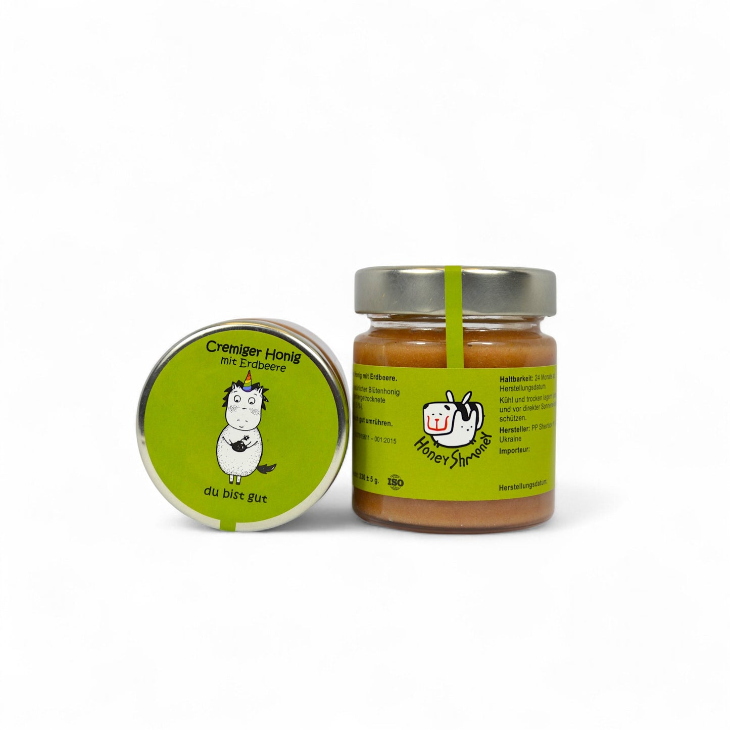 Cremiger Honig mit Erdbeere